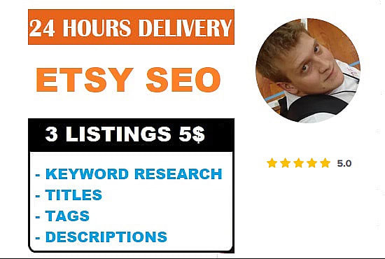 I will write SEO title and tags for top ranking etsy listings