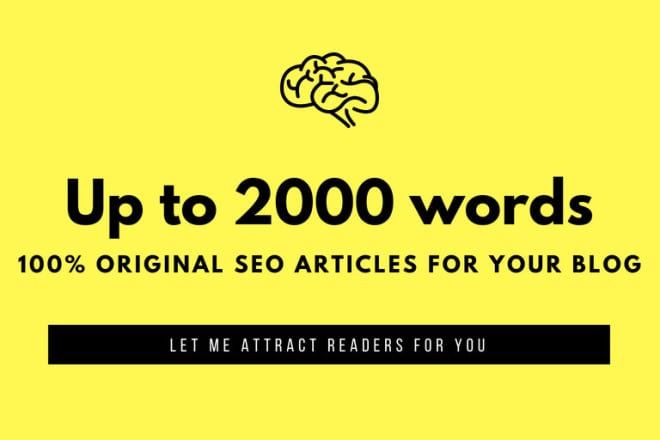 I will write up to 2000 words original SEO text