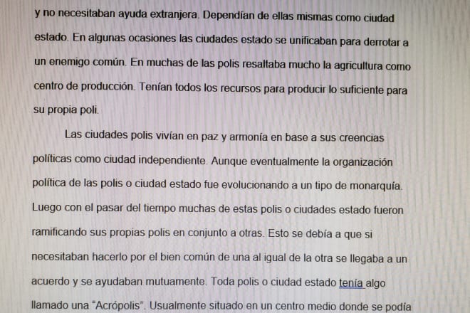 I will write well written essays in english as well as in spanish