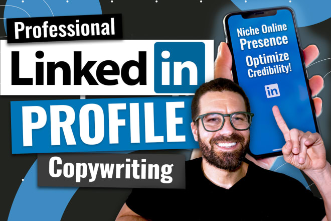 I will write your personal linkedin or company profile copy