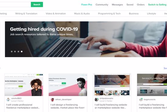I will build advance freelancing website like fiverr market place
