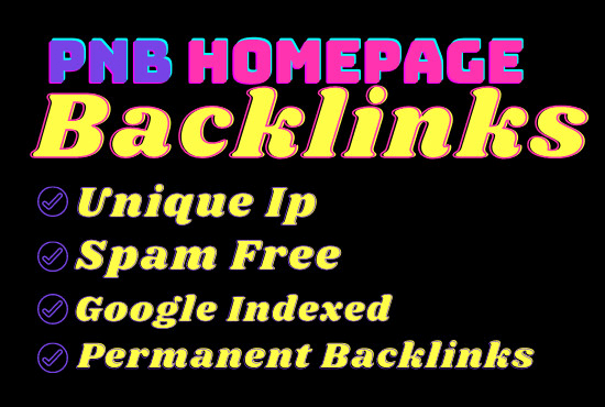 I will build DR 50 dofollow permanent homepage backlinks