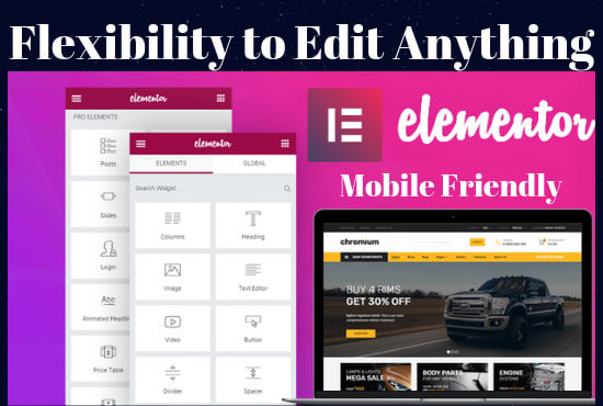 I will clone any web page into elementor template