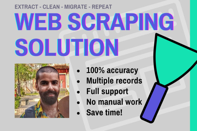 I will code web scraper using python