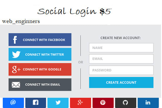 I will connect or fix your website login with facebook and twitter