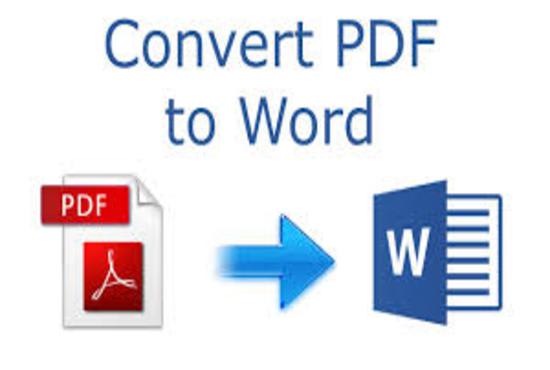 I will conversion PDF to word