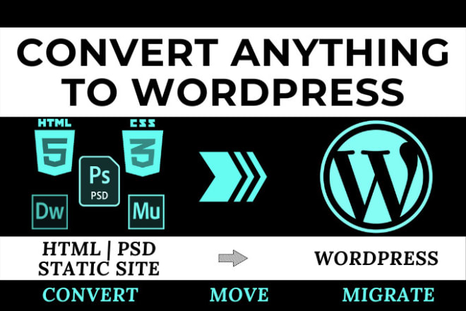 I will convert html, PSD to wordpress responsive website
