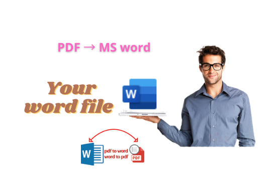 I will convert PDF to word