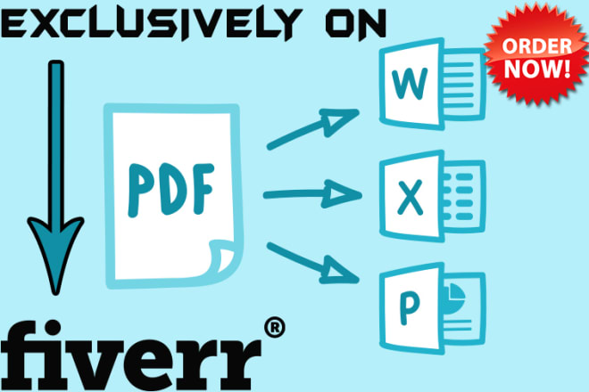 I will convert PDF to word or transcribe text from images
