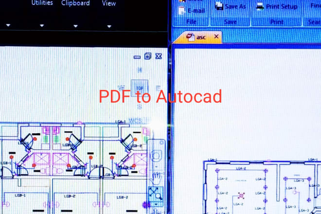 I will convert your pdf to dwg or dwg to pdf