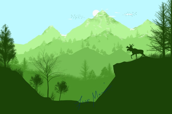 I will create 2d background art