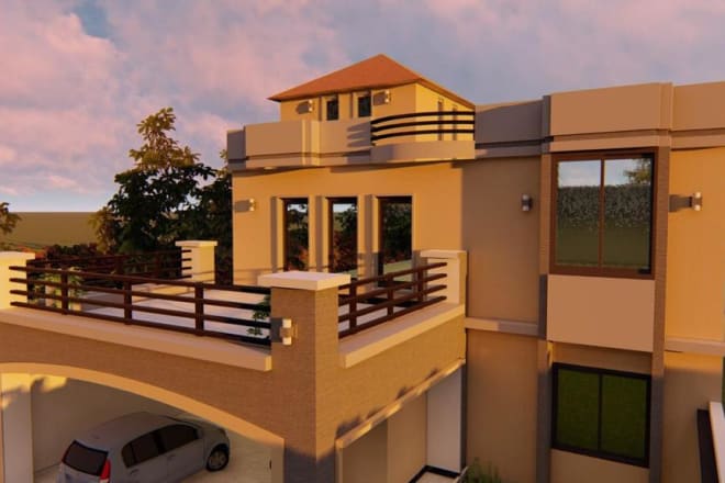 I will create 2d floor plans 3d models and renderings