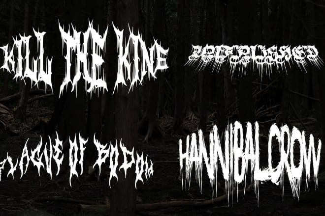 I will create a brutal metal logo for your band