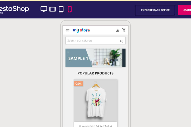 I will create a ecommerce website using prestashop