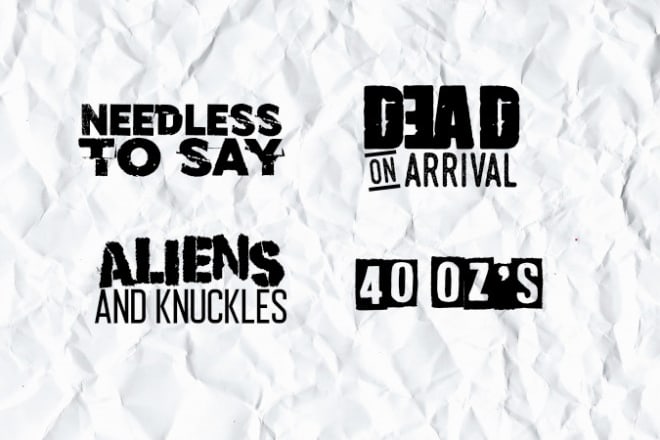 I will create a logo for your rock punk or metal band