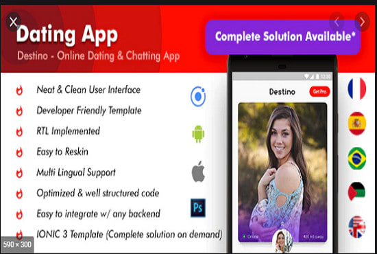 I will create a professional dating website,ios and android app