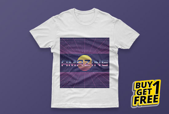 I will create a vintage 90s t shirt design