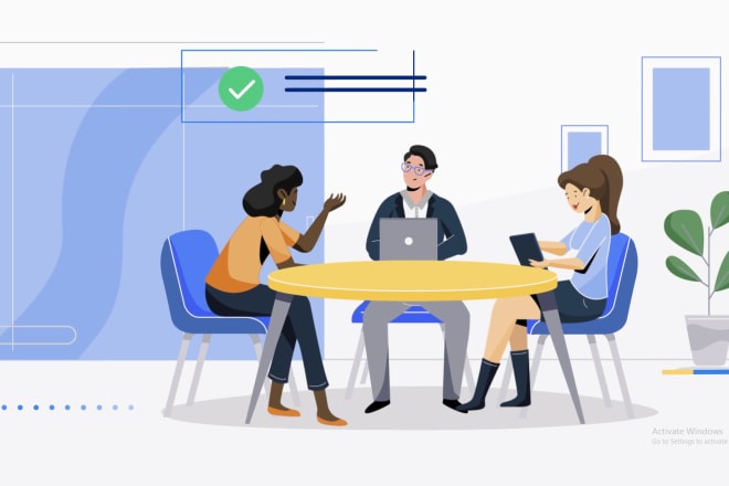I will create an flat illustration cartoon illustration