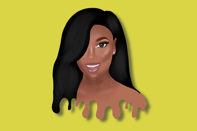 I will create an illustrative selfie design for your logo