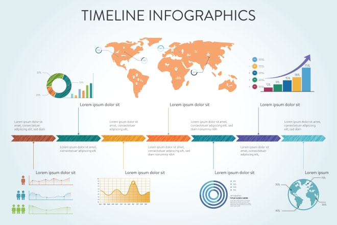 I will create best timeline infographics