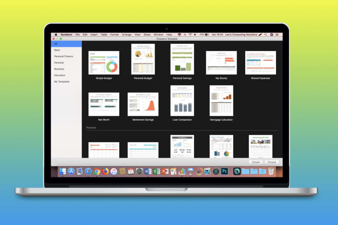 I will create, edit or input data into apple numbers
