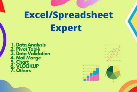 I will create excel spreadsheet fast with formula graph and others