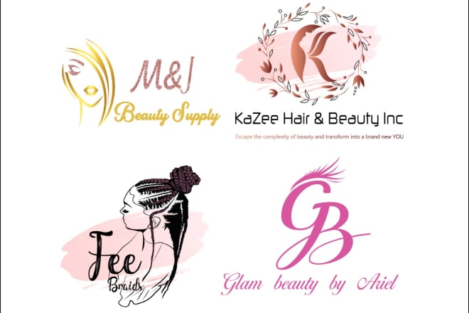 I will create feminine beauty hair salon or eyelashes logo