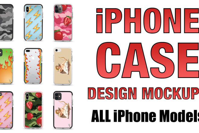 I will create iphone case design mockups