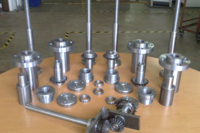 I will create machinery parts using cnc machines