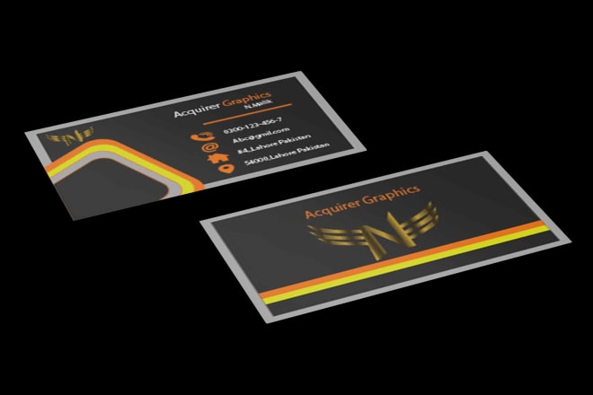 I will create minimalist business card in illustrator