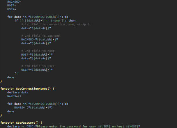 I will create scripts in bash, python, or perl