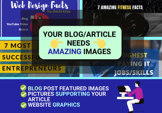 I will create website graphics, images for blog posts, blog graphic