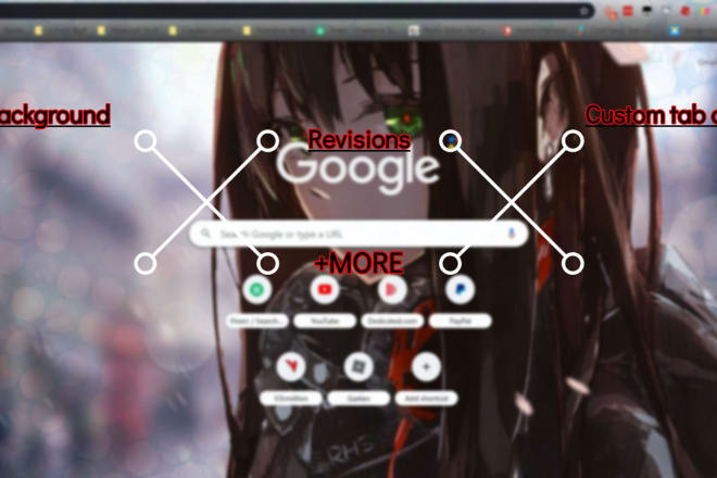 I will create your own custom google chrome theme