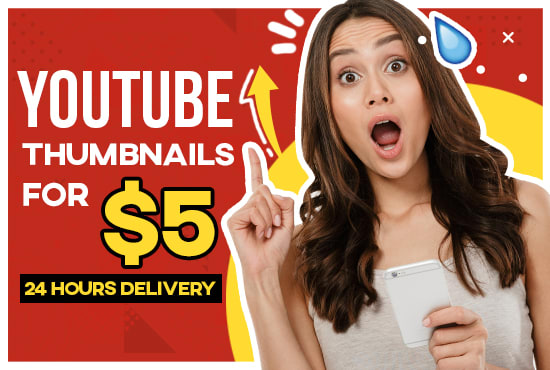 I will design 3 eye catching youtube thumbnails