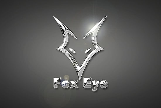 I will design 3d chrome, gold, metallic logo