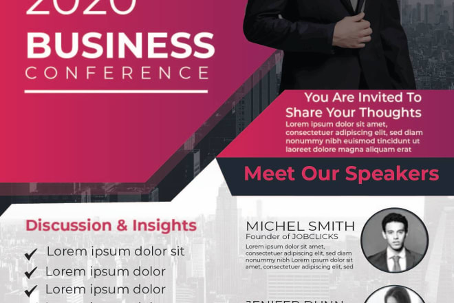 I will design a modern professional business flyer