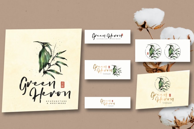 I will design a new logo with full brand identity