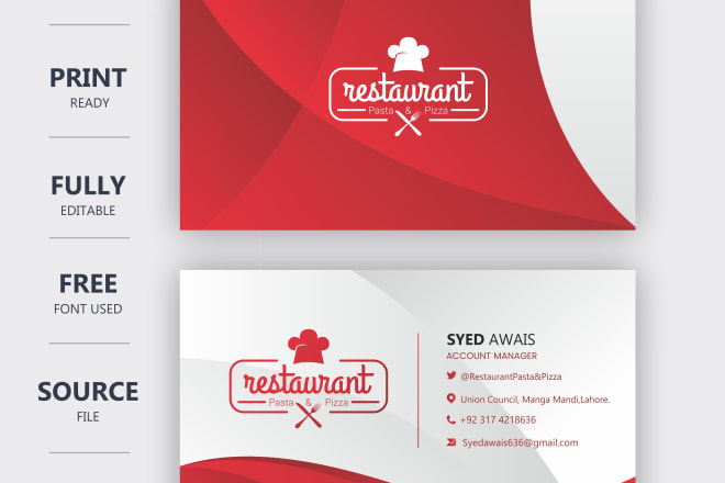 I will design a professional business cards