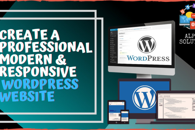 I will design a professional responsive wordpress website