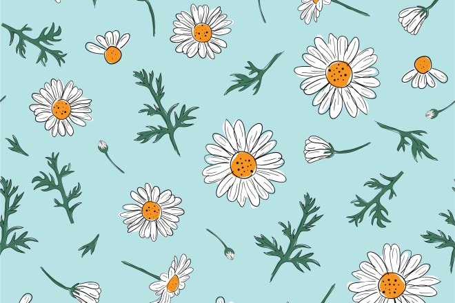 I will design a vector drawn seamless pattern