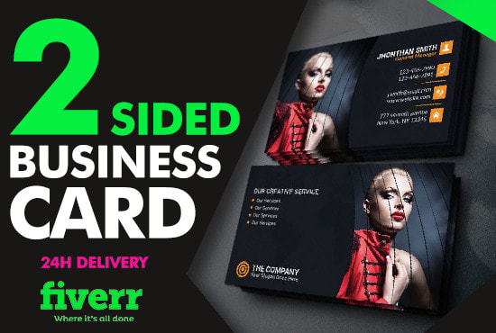 I will design amazing 2 sided business card