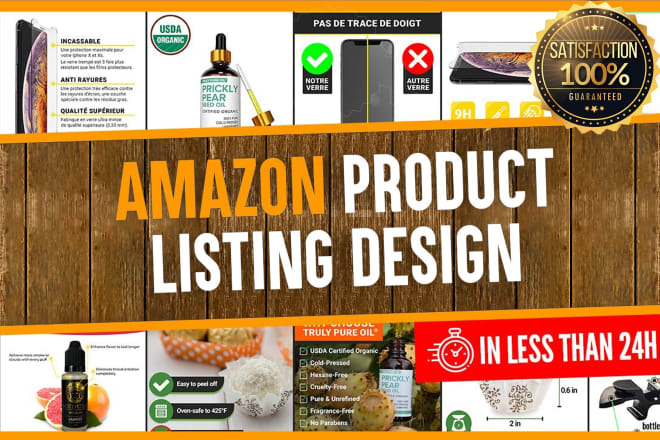 I will design amazon product listing image, remove backgrounds