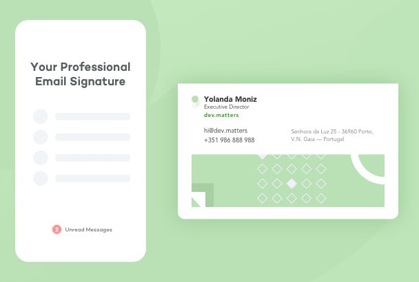 I will design and build your professional email signature