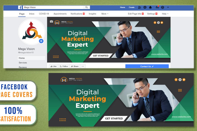 I will design attractive facebook cover photo banner