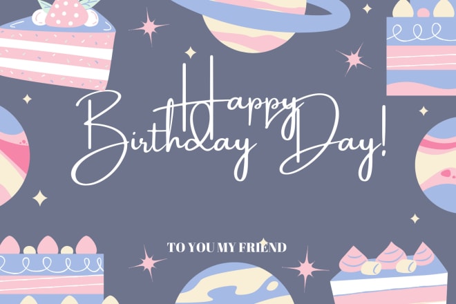 I will design birthday cards invitation cards