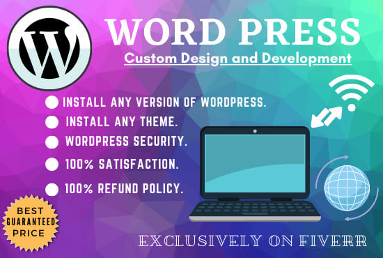 I will design business, professional, responsive wordpress website