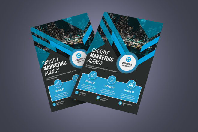 I will design corporate business flyer