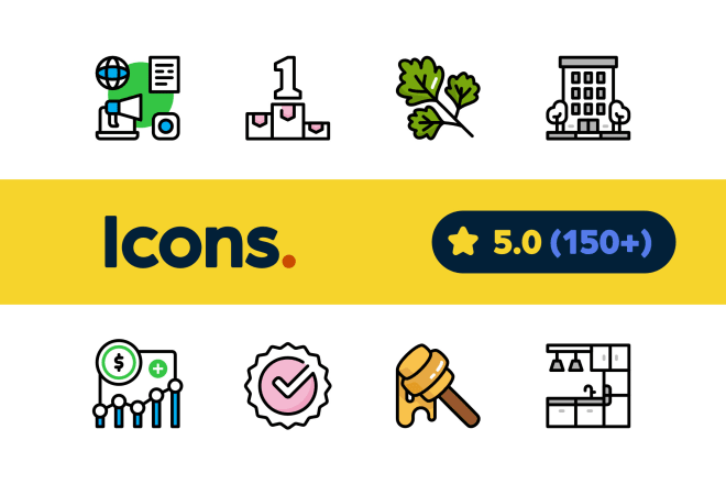 I will design custom high quality icons