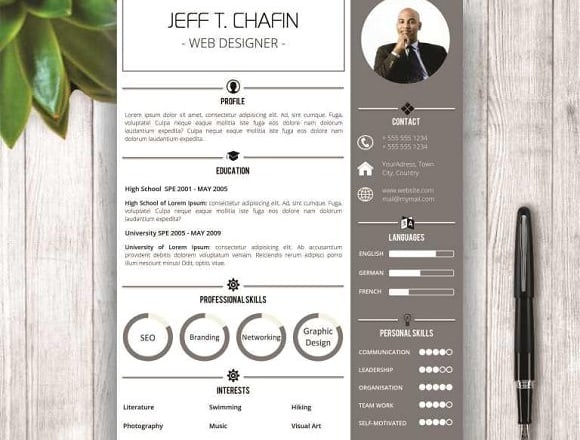 I will design custom resume, cover letter template in 24 hrs