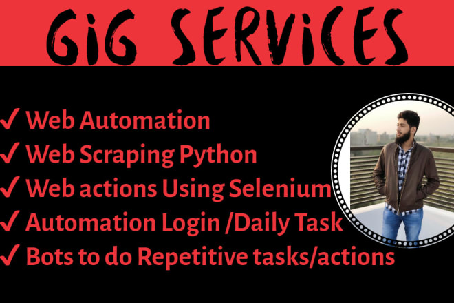 I will design custom web automation using python and selenium
